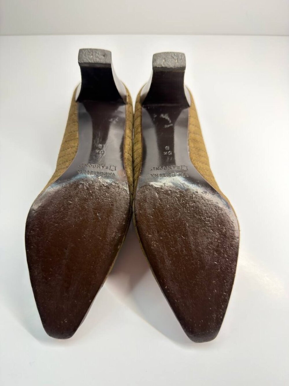 Valentina Rangoni Suede & Leather Heels – Women’s US 5.5B – Made in Italy - Picture 15 of 15